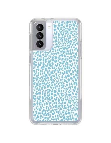 Coque Samsung Galaxy S21 FE Leopard Turquoise - Mary Nesrala