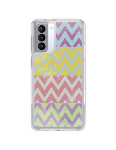 Coque Samsung Galaxy S21 FE Chevron Summer Triangle Azteque - Mary Nesrala