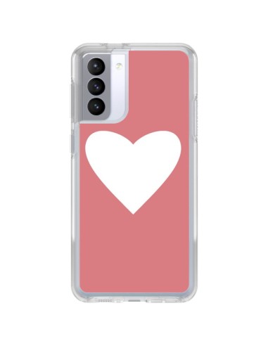 Samsung Galaxy S21 FE Case Heart Corallo - Mary Nesrala