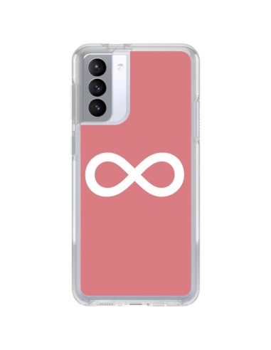 Samsung Galaxy S21 FE Case Infinity Infinito Forever Corallo - Mary Nesrala