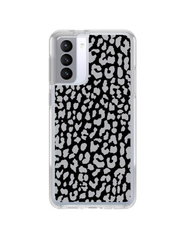Samsung Galaxy S21 FE Case Leopard Grey - Mary Nesrala