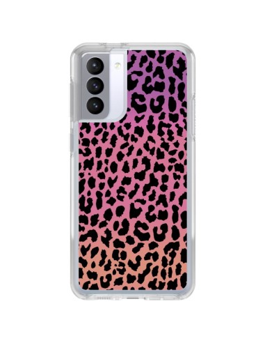 Samsung Galaxy S21 FE Case Leopard Hot Pink Corallo - Mary Nesrala