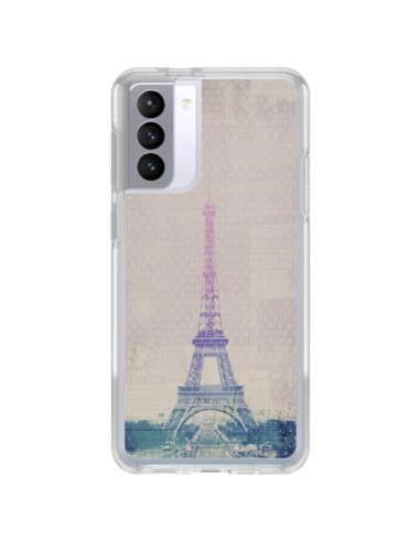 Coque Samsung Galaxy S21 FE I love Paris Tour Eiffel - Mary Nesrala