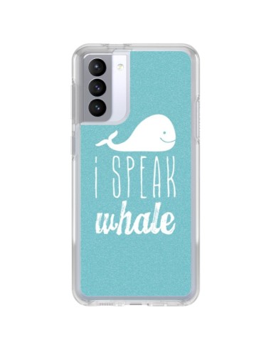 Coque Samsung Galaxy S21 FE I Speak Whale Baleine - Mary Nesrala