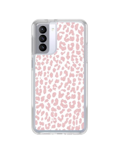 Coque Samsung Galaxy S21 FE Leopard Rose Corail - Mary Nesrala