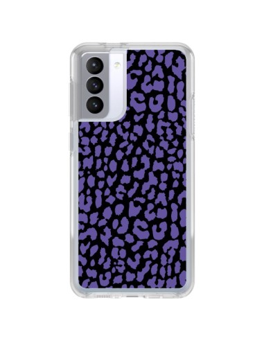 Cover Samsung Galaxy S21 FE Leopardo Viola - Mary Nesrala