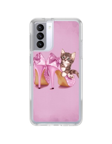 Coque Samsung Galaxy S21 FE Chaton Chat Kitten Chaussure Shoes - Maryline Cazenave