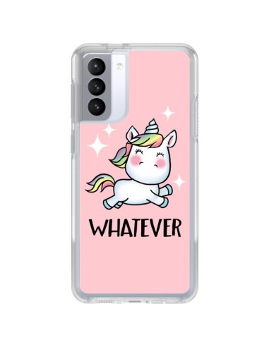 Samsung Galaxy S21 FE Case Unicorn Whatever - Maryline Cazenave