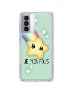 Coque Samsung Galaxy S21 FE Etoile Je m'en fous - Maryline Cazenave