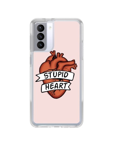Coque Samsung Galaxy S21 FE Stupid Heart Coeur - Maryline Cazenave