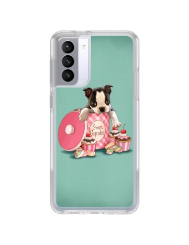 Cover Samsung Galaxy S21 FE Cane Cupcakes Torta Boite - Maryline Cazenave