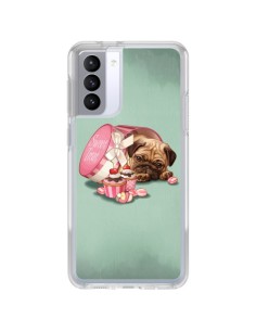 Coque Samsung Galaxy S21 FE Chien Dog Cupcakes Gateau Bonbon Boite - Maryline Cazenave