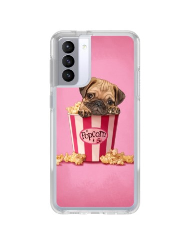 Coque Samsung Galaxy S21 FE Chien Dog Popcorn Film - Maryline Cazenave