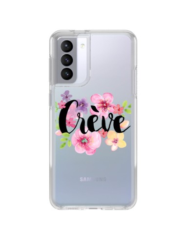 Samsung Galaxy S21 FE Case Crève Flowers Clear - Maryline Cazenave