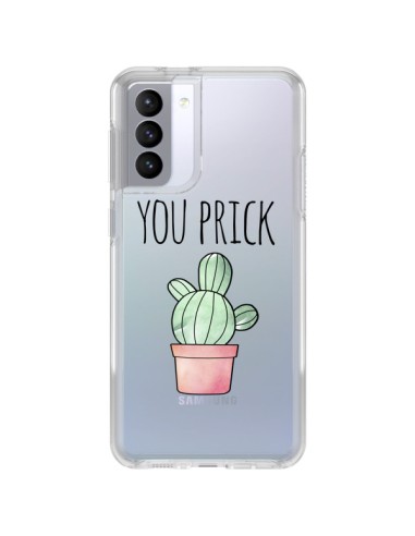 Samsung Galaxy S21 FE Case You Prick Cactus Clear - Maryline Cazenave