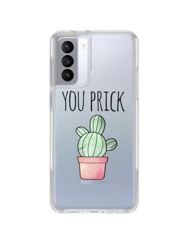 Cover Samsung Galaxy S21 FE You Prick Cactus Trasparente - Maryline Cazenave