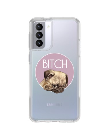 Coque Samsung Galaxy S21 FE Bulldog Bitch Transparente - Maryline Cazenave