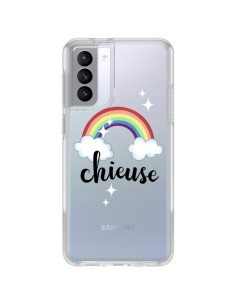 Samsung Galaxy S21 FE Case Chieuse Arc En Ciel Clear - Maryline Cazenave