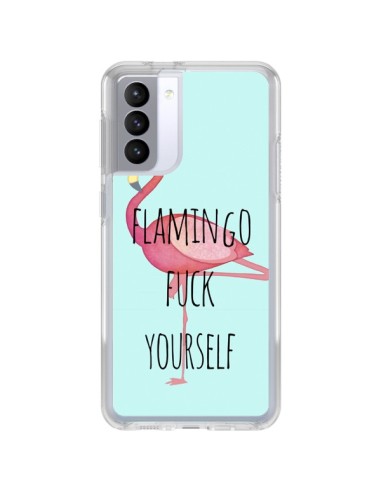 Cover Samsung Galaxy S21 FE Flamingo Fenicottero Fuck Yourself - Maryline Cazenave