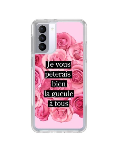 Samsung Galaxy S21 FE Case Je vous pèterais Flowers - Maryline Cazenave