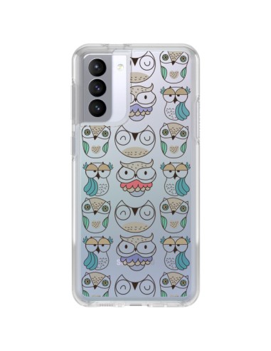 Samsung Galaxy S21 FE Case Owls Clear - Maria Jose Da Luz