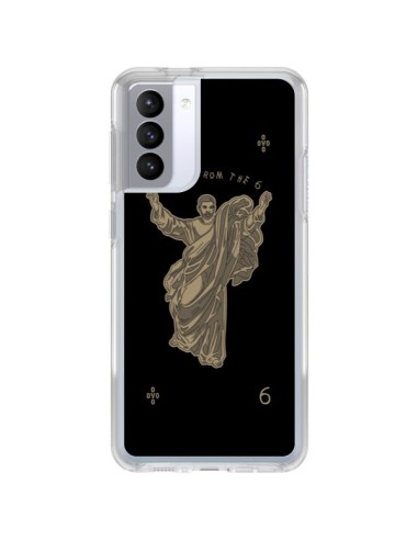 Coque Samsung Galaxy S21 FE God Black Drake Chanteur Jeu Cartes - Mikadololo