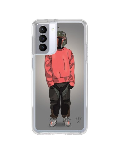 Cover Samsung Galaxy S21 FE Pink Yeezy - Mikadololo