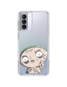 Cover Samsung Galaxy S21 FE Stewie Joker Suicide Squad Trasparente - Mikadololo