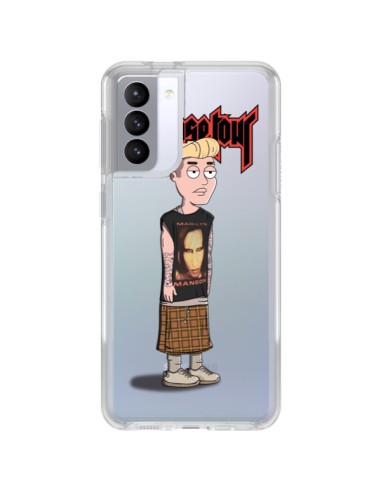 Coque Samsung Galaxy S21 FE Bieber Marilyn Manson Fan Transparente - Mikadololo