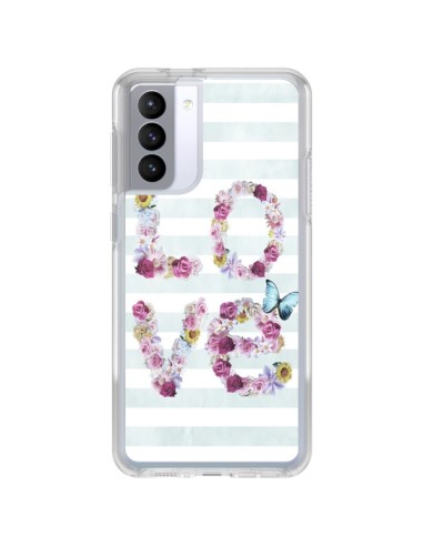 Samsung Galaxy S21 FE Case Love Flowerss Flowers - Monica Martinez
