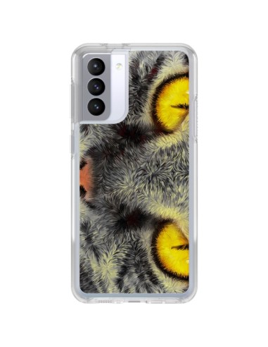 Coque Samsung Galaxy S21 FE Chat Gato Loco - Maximilian San