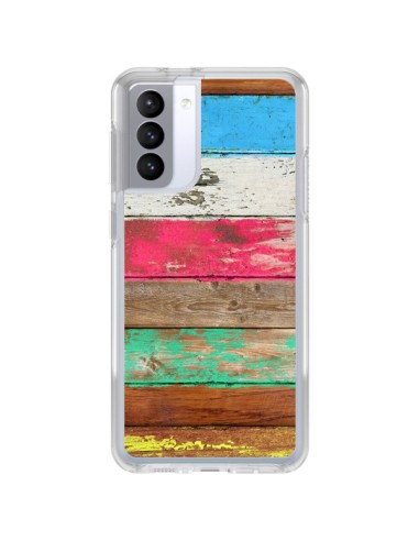 Coque Samsung Galaxy S21 FE Eco Fashion Bois - Maximilian San