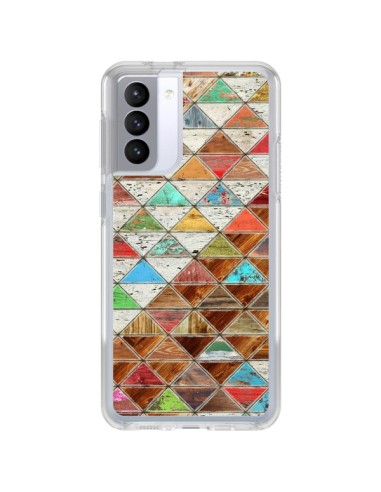 Coque Samsung Galaxy S21 FE Love Pattern Triangle - Maximilian San