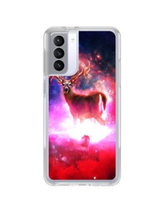 Coque Samsung Galaxy S21 FE Cosmic Deer Cerf Galaxy - Maximilian San