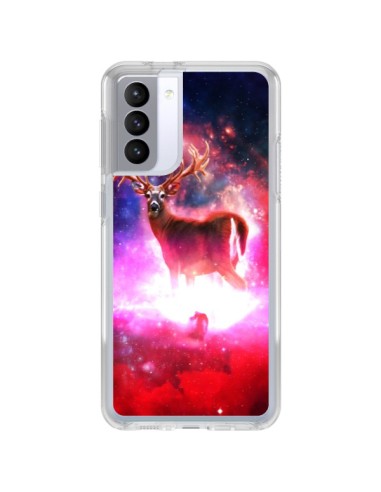 Coque Samsung Galaxy S21 FE Cosmic Deer Cerf Galaxy - Maximilian San