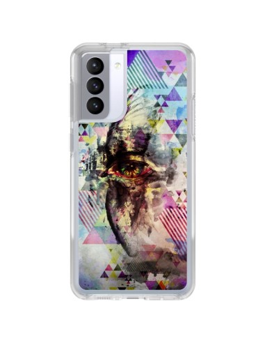 Coque Samsung Galaxy S21 FE Oeil Triangle Oiseau Cry Bird - Maximilian San