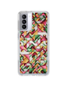 Coque Samsung Galaxy S21 FE Azteque Triangle Geometric World - Maximilian San