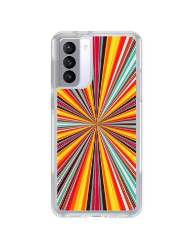 Coque Samsung Galaxy S21 FE Horizon Bandes Multicolores - Maximilian San