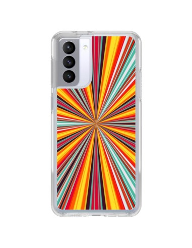 Cover Samsung Galaxy S21 FE Orizzonte Bandes Multicolores - Maximilian San