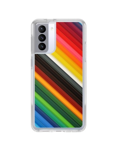 Coque Samsung Galaxy S21 FE Arc en Ciel Rainbow - Maximilian San