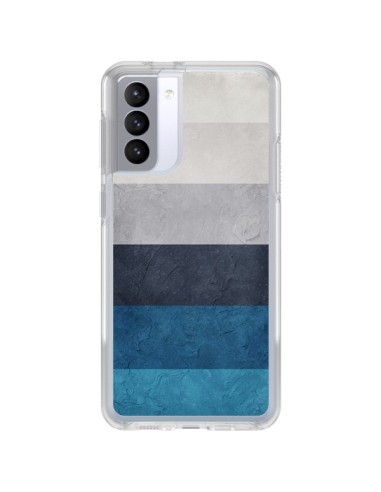 Samsung Galaxy S21 FE Case Bande Orizzontali Greece Hues - Maximilian San