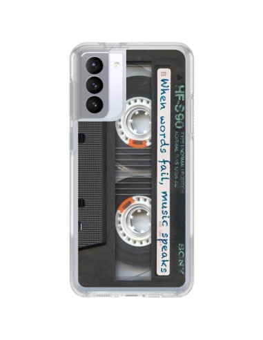 Cover Samsung Galaxy S21 FE Cassette Words K7 - Maximilian San