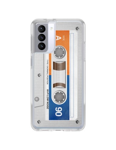 Cover Samsung Galaxy S21 FE Bianco Cassette K7 - Maximilian San