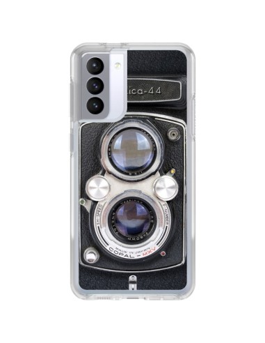 Coque Samsung Galaxy S21 FE Vintage Camera Yashica 44 Appareil Photo - Maximilian San
