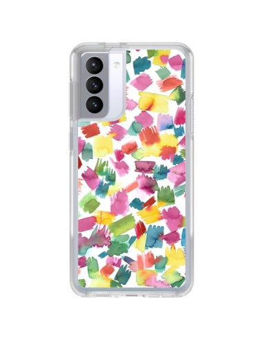 Samsung Galaxy S21 FE Case Abstract Primavera Colorful - Ninola Design