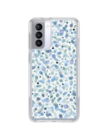 Cover Samsung Galaxy S21 FE Cosmic Bolle Blu - Ninola Design