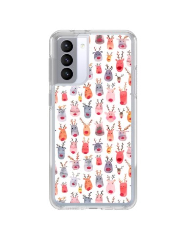 Samsung Galaxy S21 FE Case Cute Winter Reindeers - Ninola Design