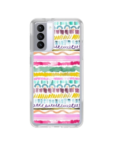 Coque Samsung Galaxy S21 FE Garlands Tribal - Ninola Design