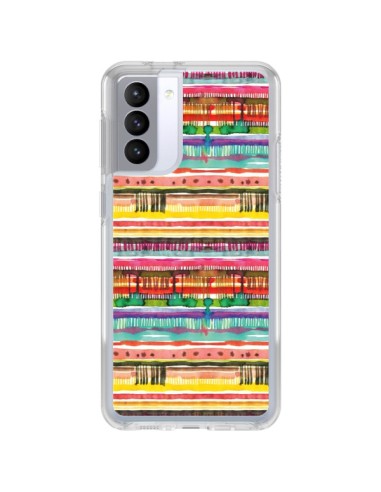 Cover Samsung Galaxy S21 FE Ink Dust Blu - Ninola Design