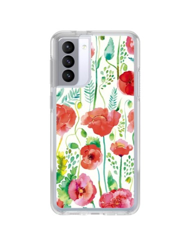 Cover Samsung Galaxy S21 FE Pianeti Costellazioni Rosa- Ninola Design